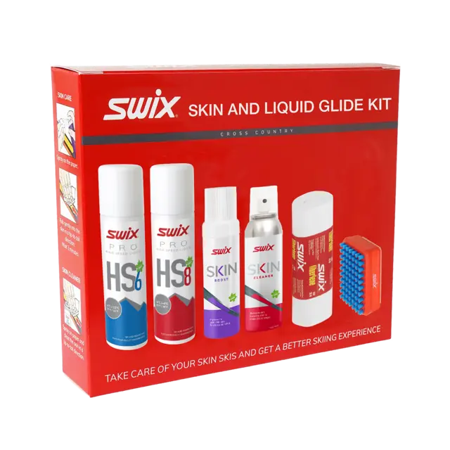 Swix P19N Skin & Liquid Glide Kit Komplett vedlikehold for felleski 