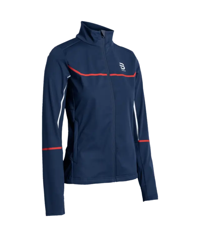 Dæhlie Dame Jakke Pace M Jakke for intens langrennstrening - Navy 