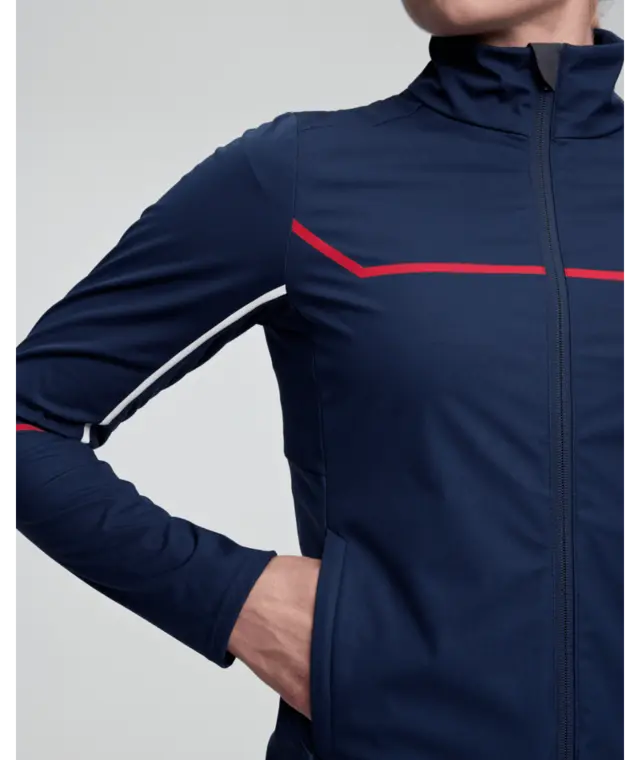 Dæhlie Dame Jakke Pace M Jakke for intens langrennstrening - Navy 