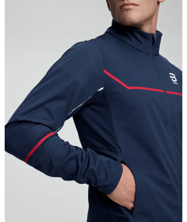 Dæhlie Herre Jakke Pace M Jakke for intens langrennstrening - Navy 