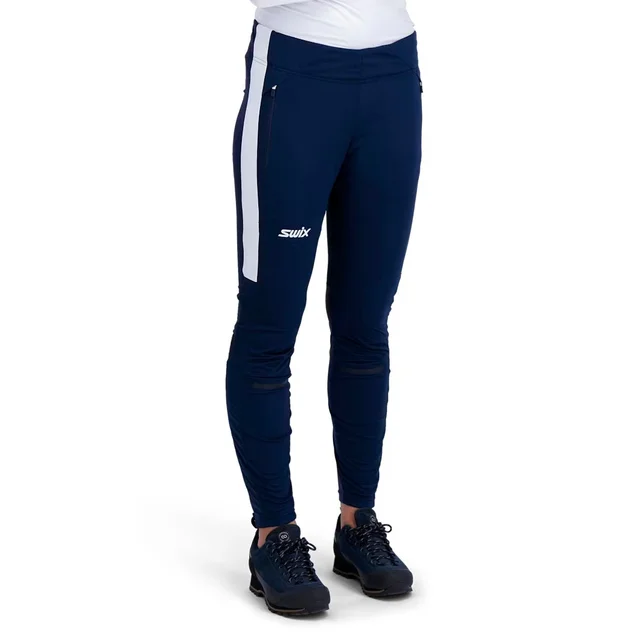 Swix Dame Bukse Nordic S Varm og vindtett treningsbukse - Drk nvy 