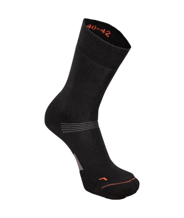 Dæhlie Sokker Active Wool Thick 37-39 Skisokker med 70% merionoull - Black 