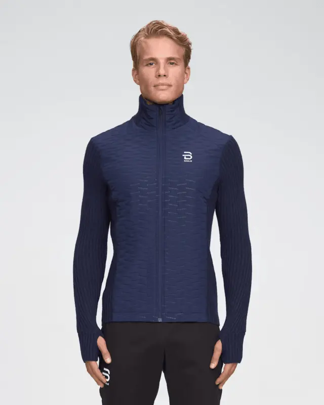 Dæhlie Herre Jakke Full Zip Comfy L Perfekt før og etter trening - Navy 