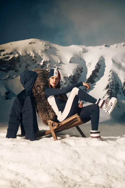 Les Arcs W  Noelle Wool Trøye L Tynn og myk merinoulltrøye - Navy 