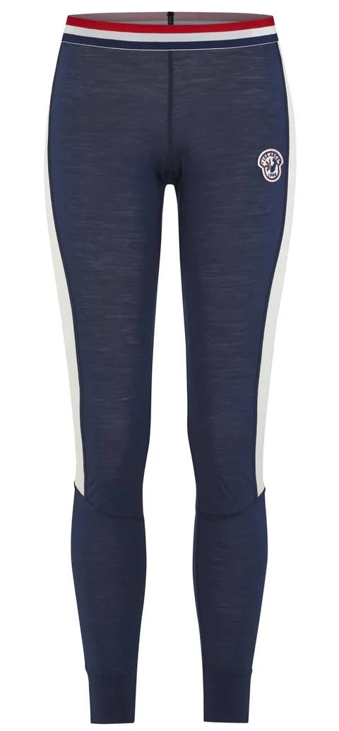 Les Arcs W Noelle Wool Bukse L Varm og myk merinoullbukse - Navy 