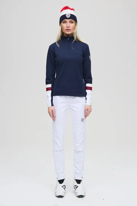 Les Arcs W Martine Light Bukse M Langrennsbukse med god stretch - White 