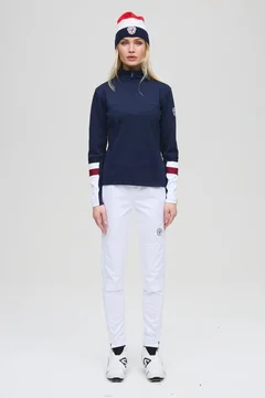 Les Arcs W Martine Light Bukse S Langrennsbukse med god stretch - White