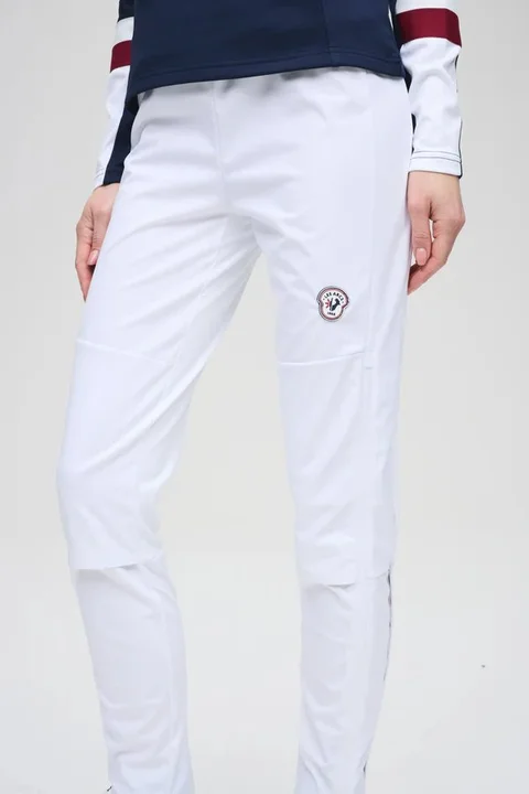 Les Arcs W Martine Light Bukse S Langrennsbukse med god stretch - White 