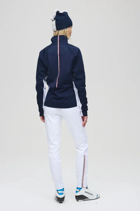 Les Arcs W Martine Light Bukse S Langrennsbukse med god stretch - White 
