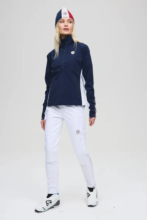 Les Arcs W Martine Light Bukse S Langrennsbukse med god stretch - White 