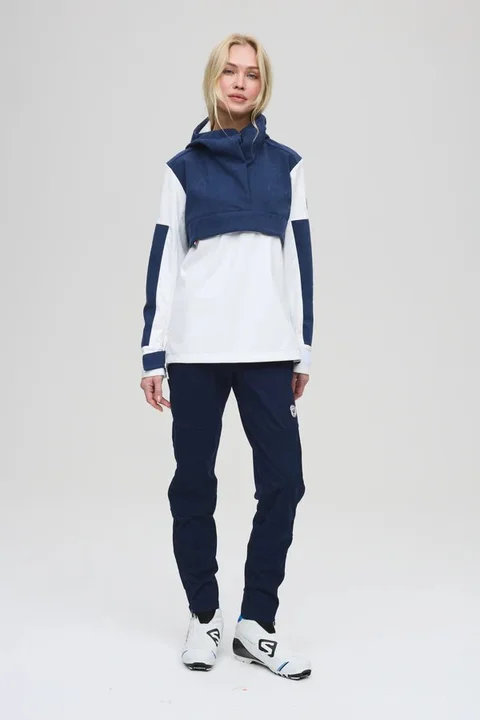 Les Arcs W Martine Light Bukse L Langrennsbukse med god stretch - Navy 