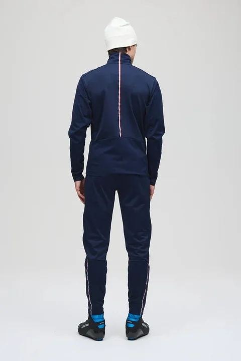Les Arcs M Marius Light Bukse XL Lett og stretchy langrennsbukse - Navy 