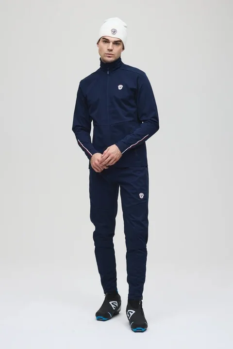 Les Arcs M Marius Light Bukse L Lett og stretchy langrennsbukse - Navy 