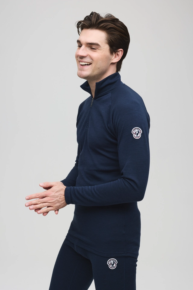 Les Arcs  M Isaac Zipneck L Varm to-lags ulltrøye med høy hals 