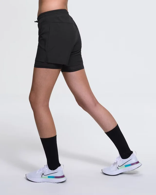 Dæhlie Dame Shorts Run 2in1 L Perfekt løpeshorts med innertights - Bl 