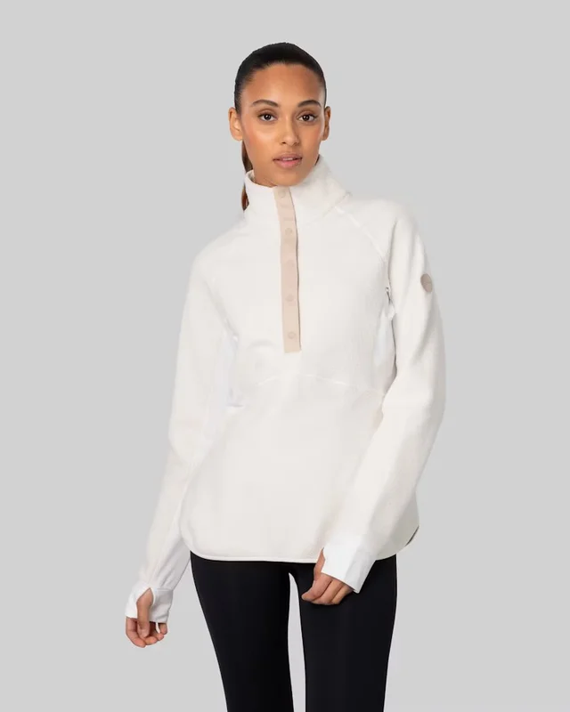 Johaug Genser Fusion Pile Henley L Varm, myk og konfortabel fleece - Tofu 