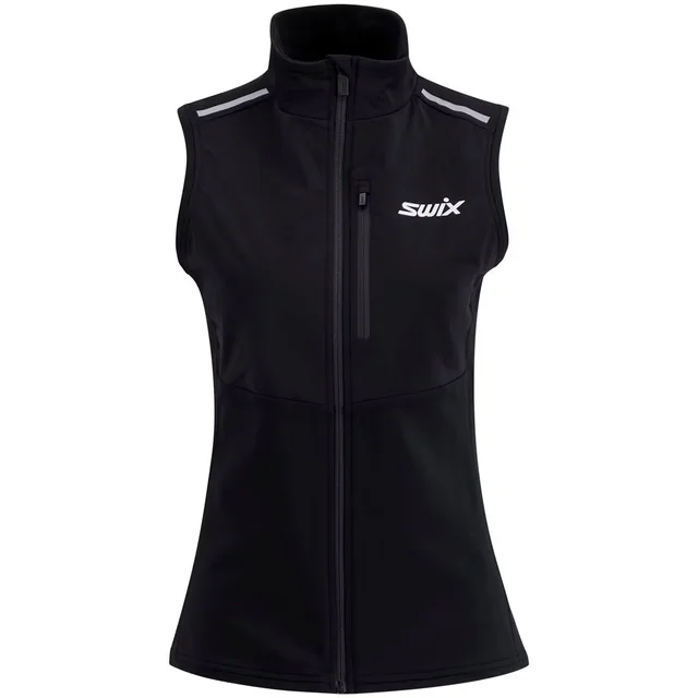 Swix Dame Vest Focus Warm L Allsidig vest for kalde treningsdager 