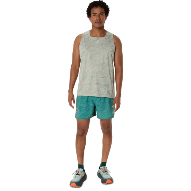 Asics Herre Singlet Fujitrail 2XL Meget komfortabel løpesinglet - WhSa 
