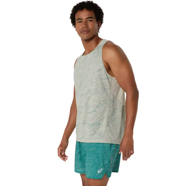 Asics Herre Singlet Fujitrail 2XL Meget komfortabel løpesinglet - WhSa 