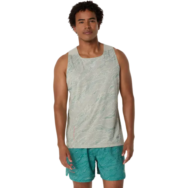 Asics Herre Singlet Fujitrail 2XL Meget komfortabel løpesinglet - WhSa 