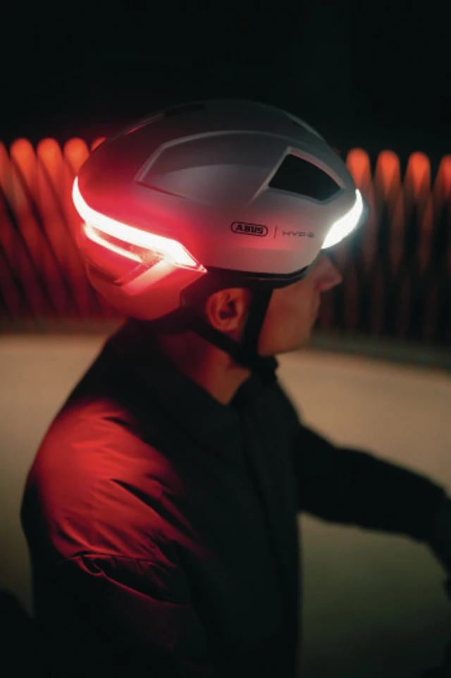 Abus Sykkelhjelm Hyp-E L Toppmoderne hjelm med lys - Volcano Tit 