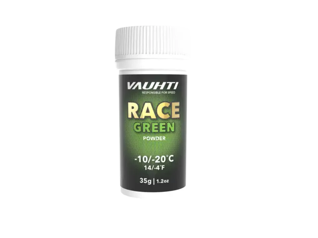 Vauhti Race Green Powder -10/-20 35G Fluorfritt glidpulver for kaldføre 