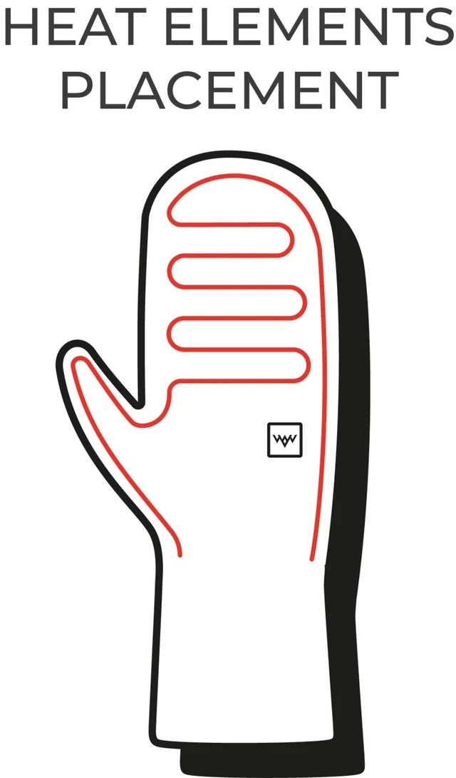 HeatX Everyday Varmevotter L Elektriske votter for hverdag og tur 