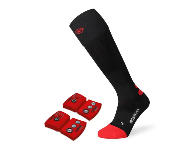 Lenz Heat Sock + Heat Pack Black 39-41 Varmesokker med batteri 