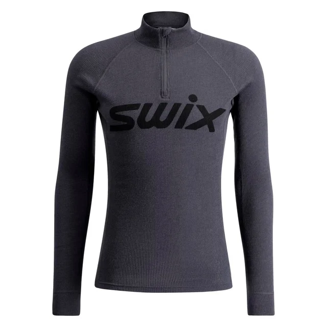Swix Herre RaceX Merino Half Zip S Varm og pustende ulltrøye - Phantom 