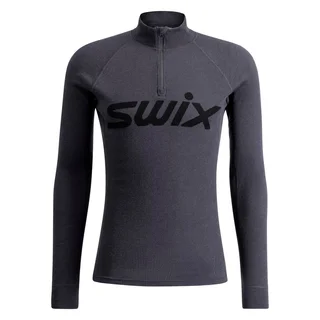 Swix Herre RaceX Merino Half Zip Varm og pustende ulltr&#248;ye - Phantom