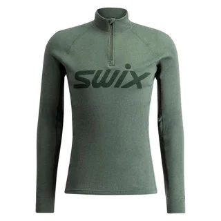 Swix Herre RaceX Merino Half Zip Varm og pustende ulltr&#248;ye - Pine