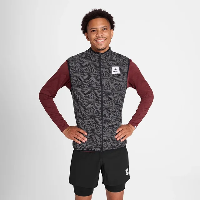 SAYSKY M Vest Reflective Pace L Lett og vindbeskyttende løpevest 