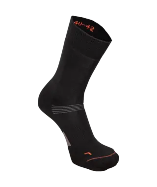 D&#230;hlie Sokker Active Wool Thick Skisokker med 70% merionoull - Black