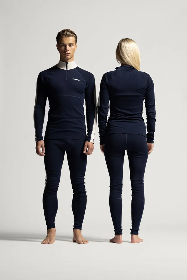 Craft W Trøye Adv Wool Merino HZ L Half-zip ulltrøye for kalde dager 