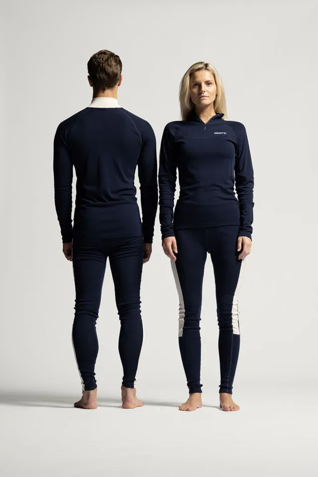 Craft W Trøye Adv Wool Merino HZ L Half-zip ulltrøye for kalde dager 