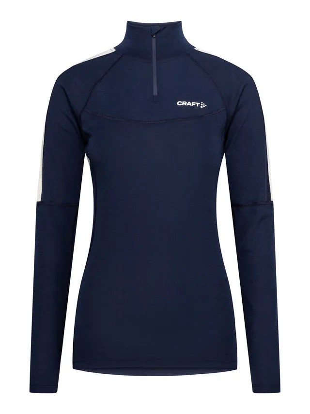 Craft W Trøye Adv Wool Merino HZ S Half-zip ulltrøye for kalde dager 