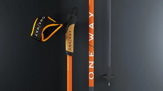 One Way Skistav Storm Pro 162,5 Komfortabel stav med godt grep 