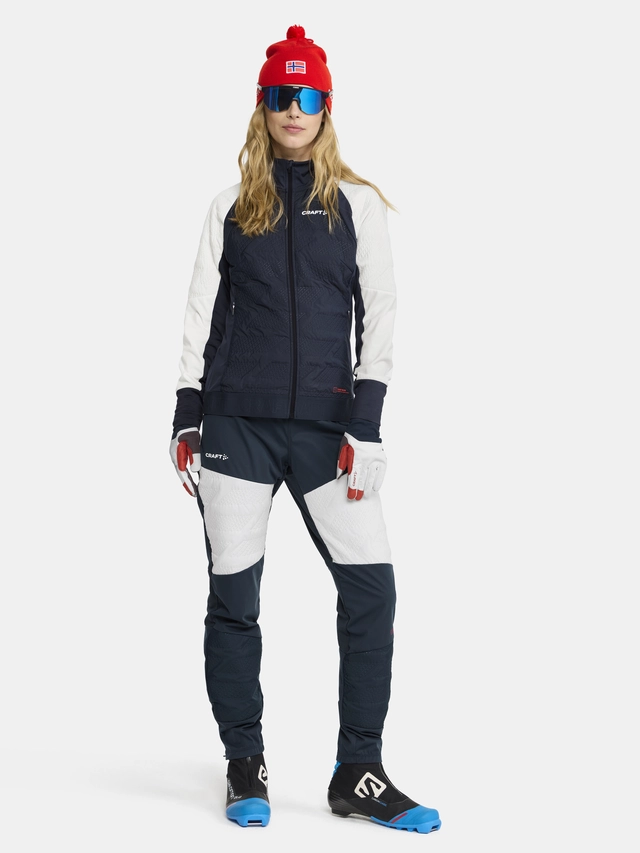 Craft NOR Adv Nordic Training Speed L Dame bukse Blaze / White 