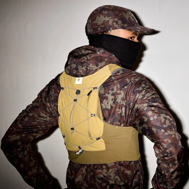 SAYSKY Caps Camo Combat 103 Lett og pustende løpecaps - Brown Aop 