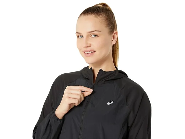 Asics Dame Jakke Road Packable L Regn- og vannavstøtende løpejakke - Bl 