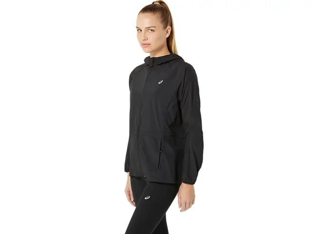 Asics Dame Jakke Road Packable L Regn- og vannavstøtende løpejakke - Bl 