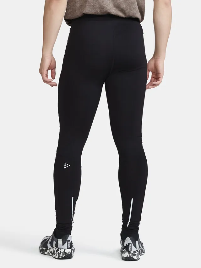 Craft M Tights Adv Essence Warm Wind XL Varm tights med vindtett front - Sort 
