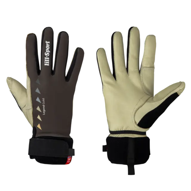 Lill-Sport Hanske Legend Gold 6 Skihanske for akiv bruk, Brown 