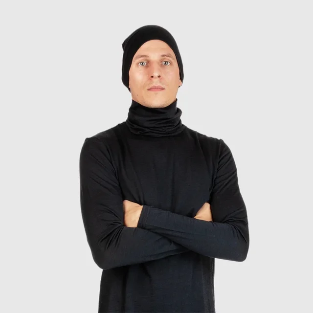 SAYSKY Headband Merino 165 OS Merino hals/pannebånd til løp - Sort 