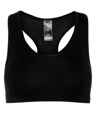 Johaug Sports Top Elevate Wool Etisk sports-BH i 95 % merinoull - CBLCK