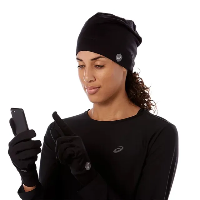 Asics Running Pack S Lette racinghansker og varm lue - PB 