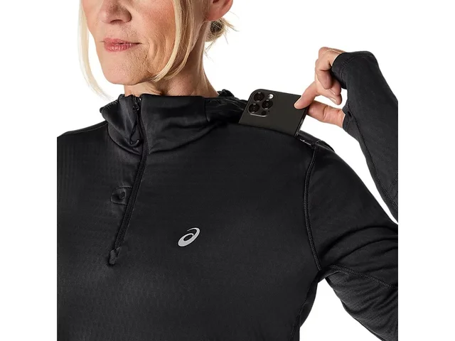 Asics W Trøye LS Road Winter M Varm og pustende løpehoodie - PB 