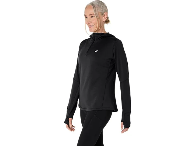 Asics W Trøye LS Road Winter S Varm og pustende løpehoodie - PB 