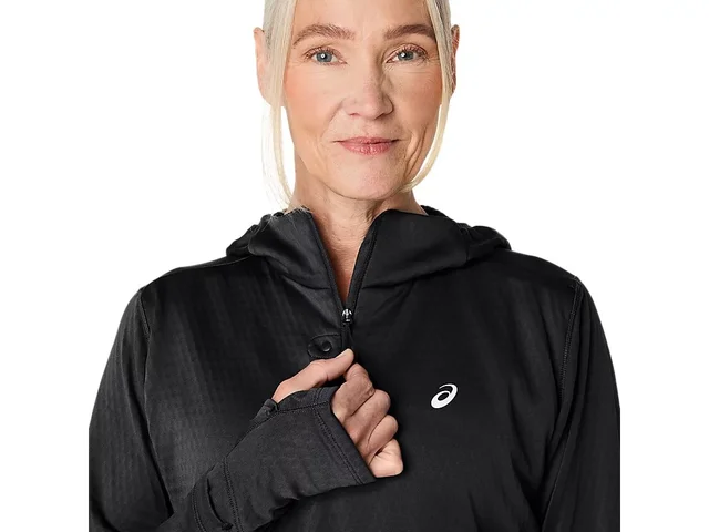 Asics W Trøye LS Road Winter S Varm og pustende løpehoodie - PB 