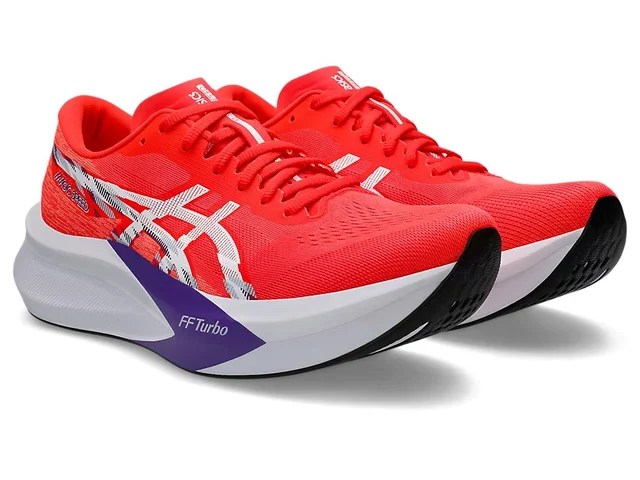 Asics Herre Løpesko Magic Speed 4 43,5 Lett og rask løpesko - FLASH RED/WHITE 